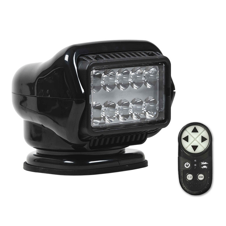 Golight Stryker ST Series LED Hybrid Light - Permanent Mount - Handheld Wireless Remote - 12V - Black - 30518ST