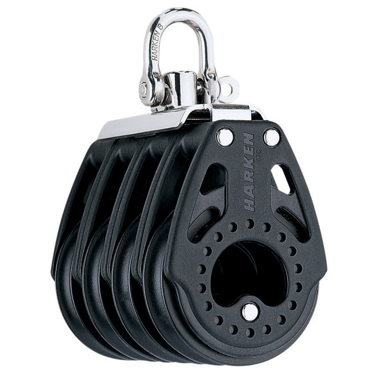 Harken 57mm Carbo Quad Block - Swivel - 2631