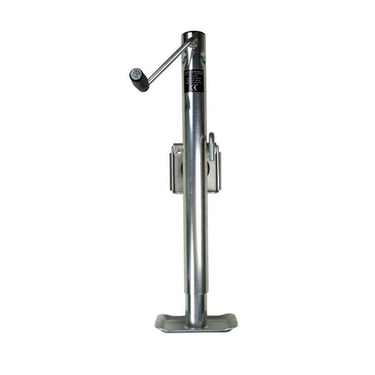 Powerwinch Utility Series Jack - 2500lb, Bolt-On, Flat Plate, Zinc - 21500-J-2500-BF-Z-R