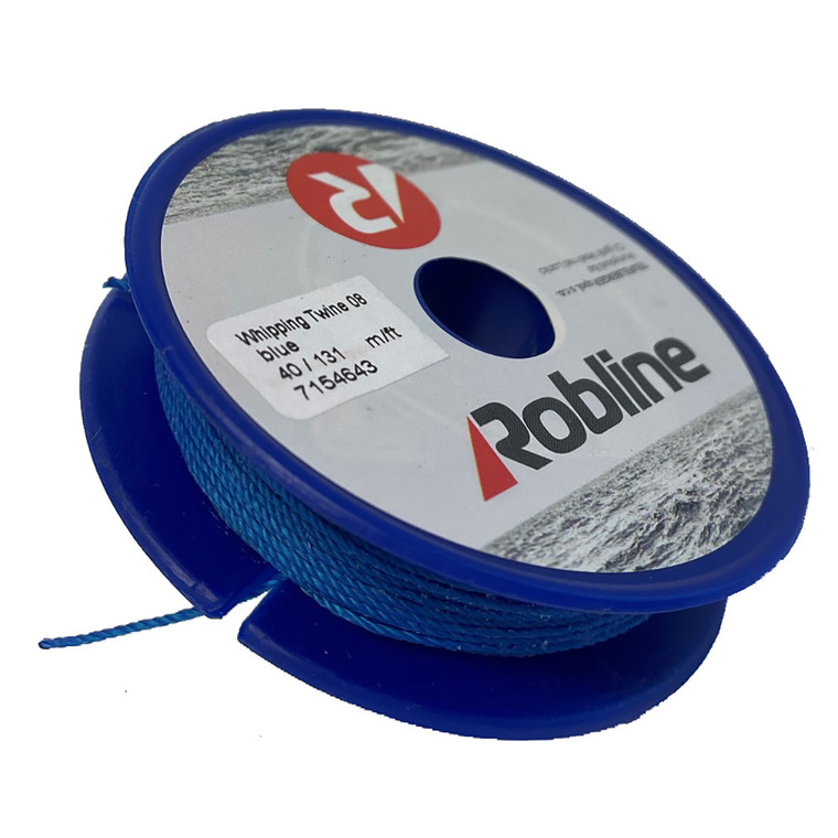 Robline Waxed Whipping Twine - 0.8mm x 40M - Blue - TYN-08BLUSP