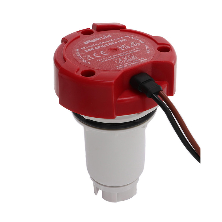 Rule 500 GPH Livewell Pump Replacement Motor Cartridge - 65DR