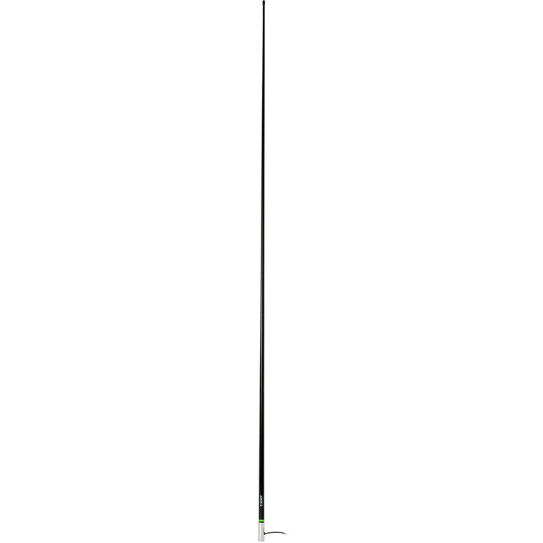 Scout 8' Black VHF Antenna 6dB Heavy Stainless Steel Ferrule w/6M RG-8x Includes PL-259 Heavy Duty Offshore Antenna KS-43 - PF AN NVHF00021T