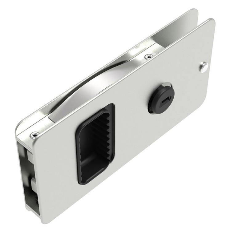 Southco Flush Sliding Door Latch - Square - Aluminum - MF-01-110-60