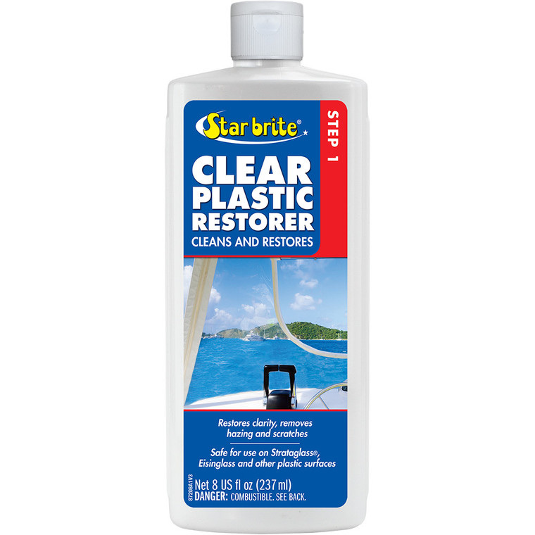 Star brite Clear Plastic Restorer - Step 1 - 8 oz - 87208