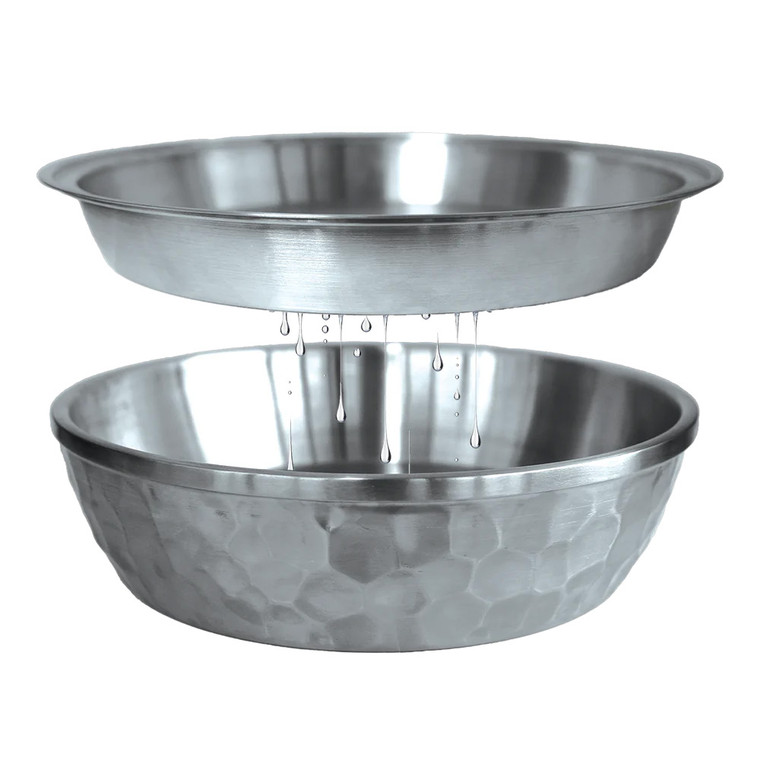 Toadfish Seafood Bowl - 12" - Stainless Steel - 2 Layer Serving Bowl - 8073