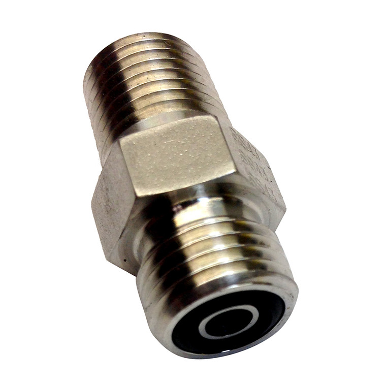 Uflex Powertech Male Connector f/Autopilot to ORF Hose - UPS 4-4 FLO-SS