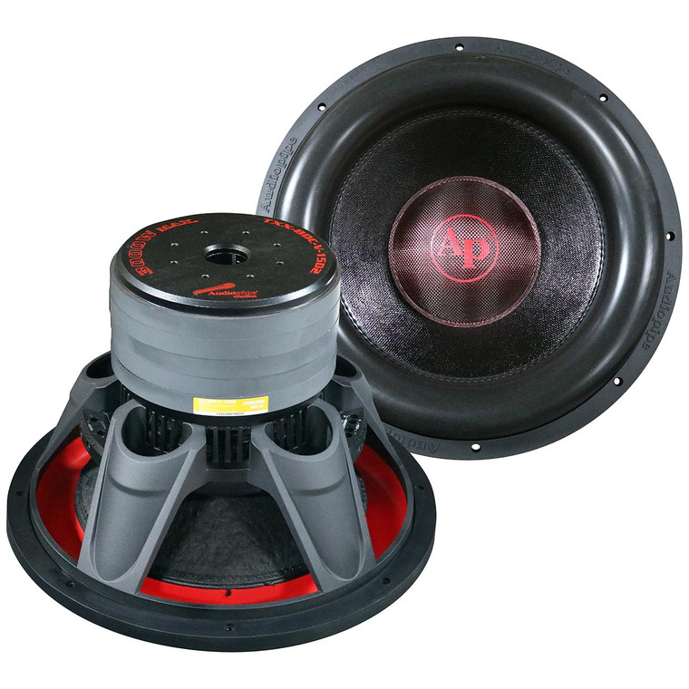Audiopipe 15" Woofer 1500w Rms/3000w Max Dual 2 Ohm Voice Coils - TXX-BDC-V-15D2
