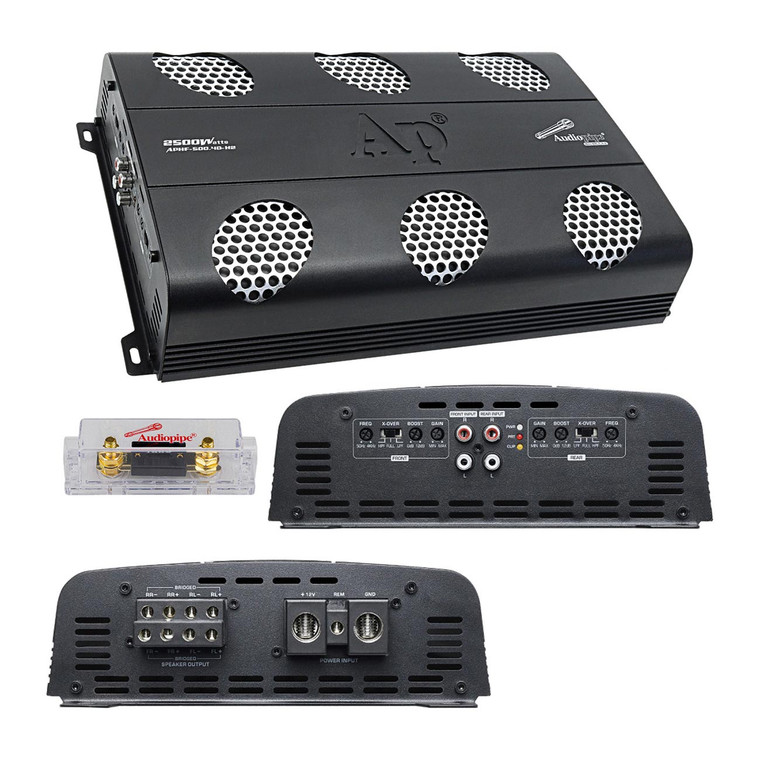 Audiopipe 4 Channel Class-d Amplifier 2000w Rms - APHF-500.4D-H2