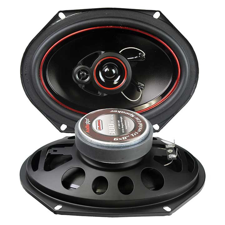 Audiopipe 6x8" 3-way Speakers - CSL6803R
