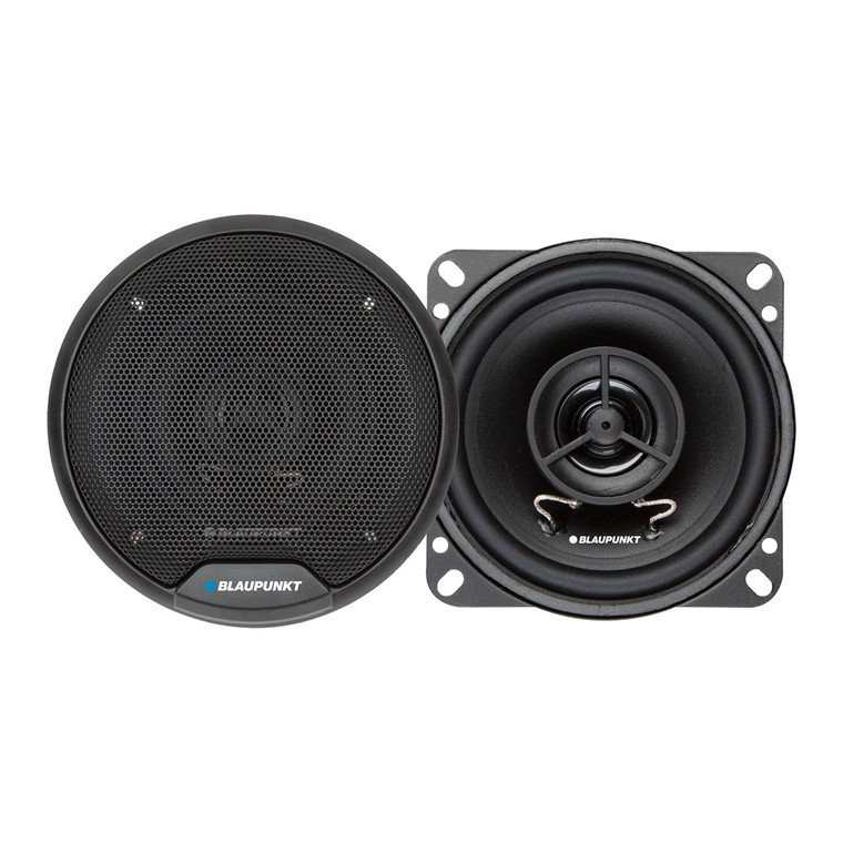 Blaupunkt E-series 4" 2-way Coaxial Speakers 20wrms / 40w Max - BPS-E452