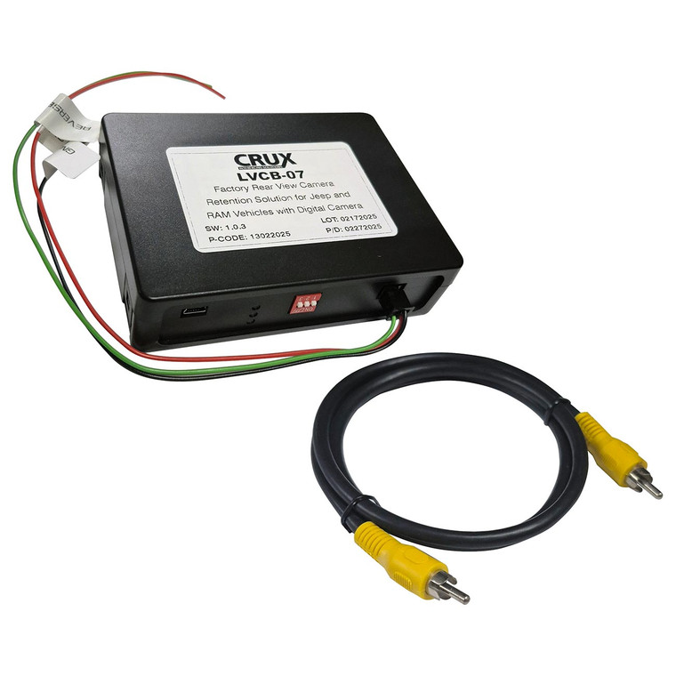 Crux Factory Rear-view Camera Retention Solution For Ram Jeep Vehicles With Digital Camera - LVCB-07