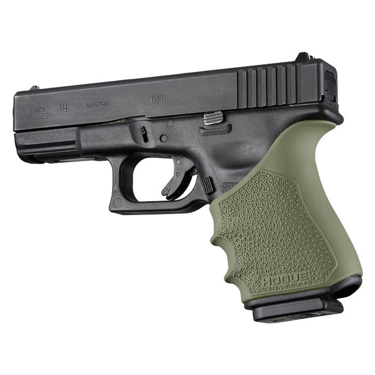 Hogue Handall Beavertail Grip Sleeve For Glock 19/23/32/38 Gen 3 & 4 (od Green) - 17041