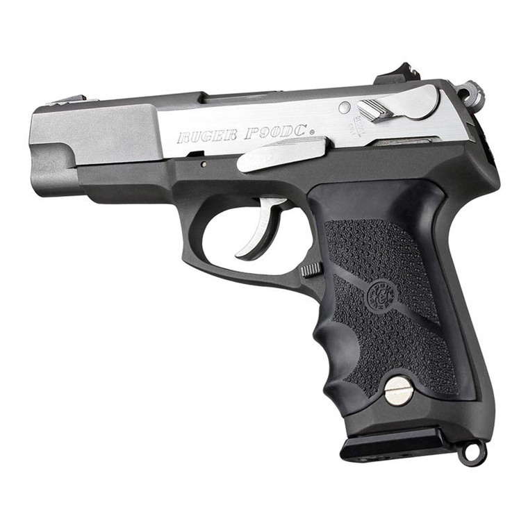 Hogue Ruger P85/p91 Rubber Grip With Finger Grooves (black) - 85000