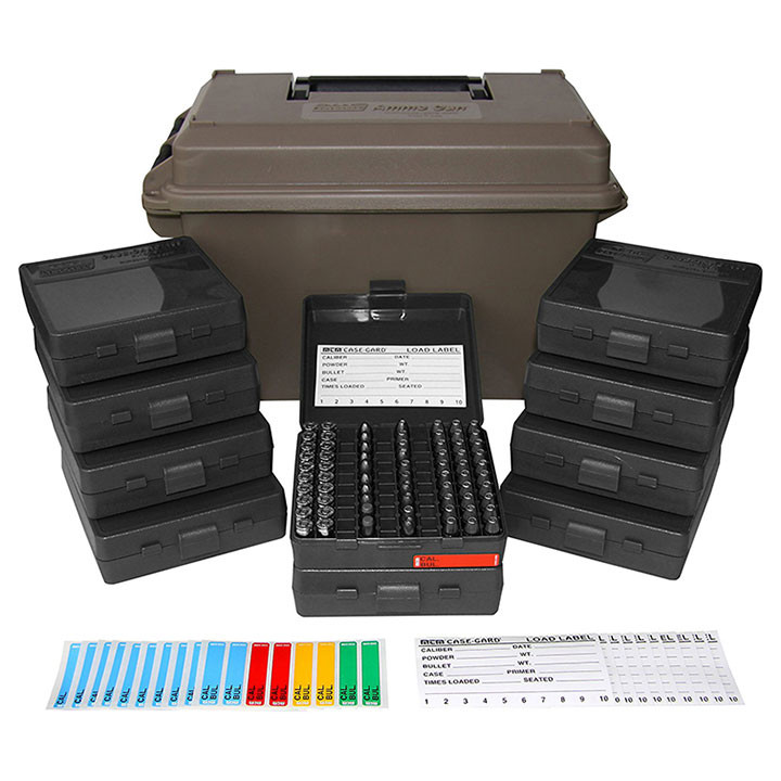 Mtm 9mm Ammo Can For 1000 Rd . Includes 10 Each P-100-9's Dark Earth - ACC9