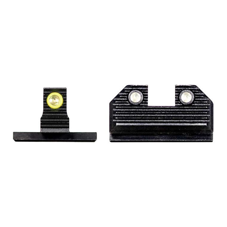 Night Fision Optics-ready Stealth Series For Springfield Hellcat - Yellow Front Ring / Black Rear Ri - SPR229248268YGZG