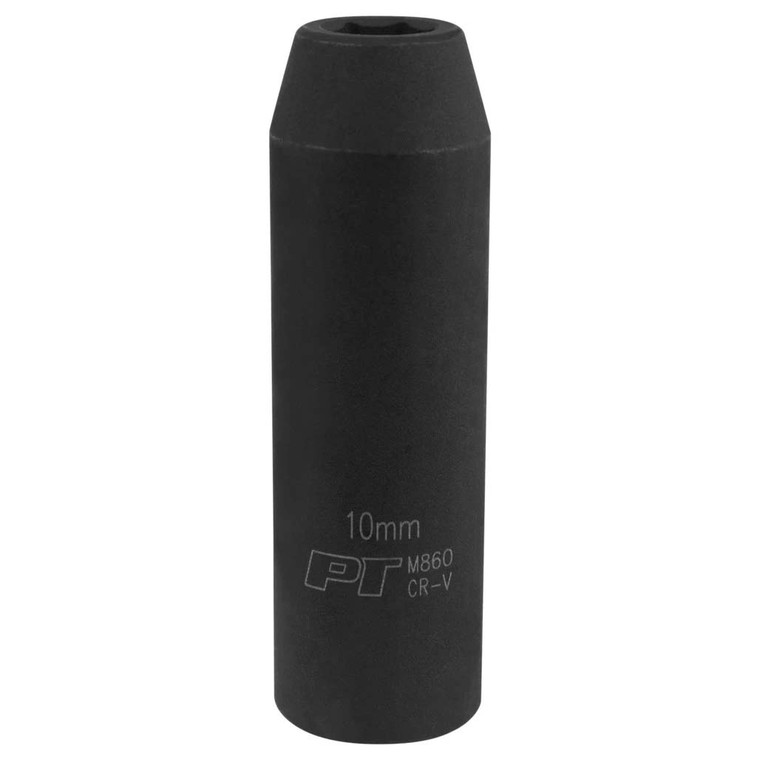 Performance Tool 1/2" Drive 10mm 6-point Deep Impact Socket