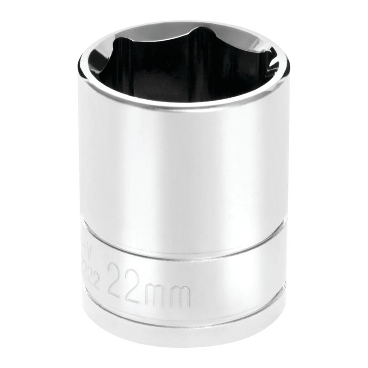 Performance Tool 1/2" Drive 22mm Metric 6-point Socket