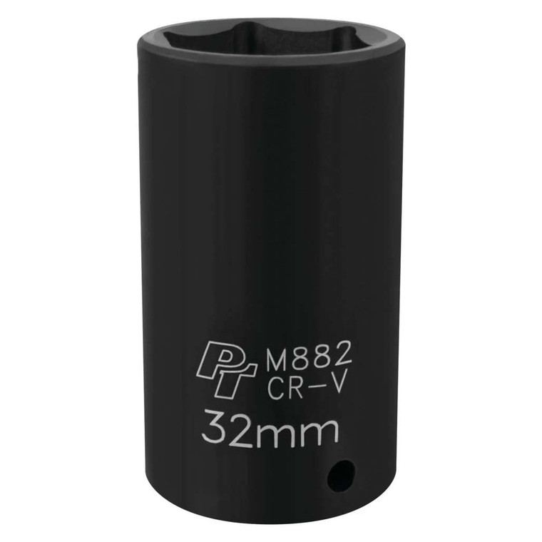 Performance Tool 1/2" Drive 32mm 6-point Deep Impact Socket