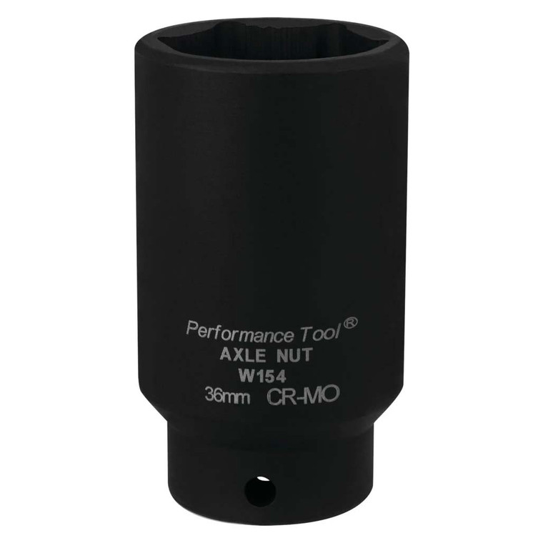 Performance Tool 1/2" Drive 36mm Fwd Axle Nut Socket