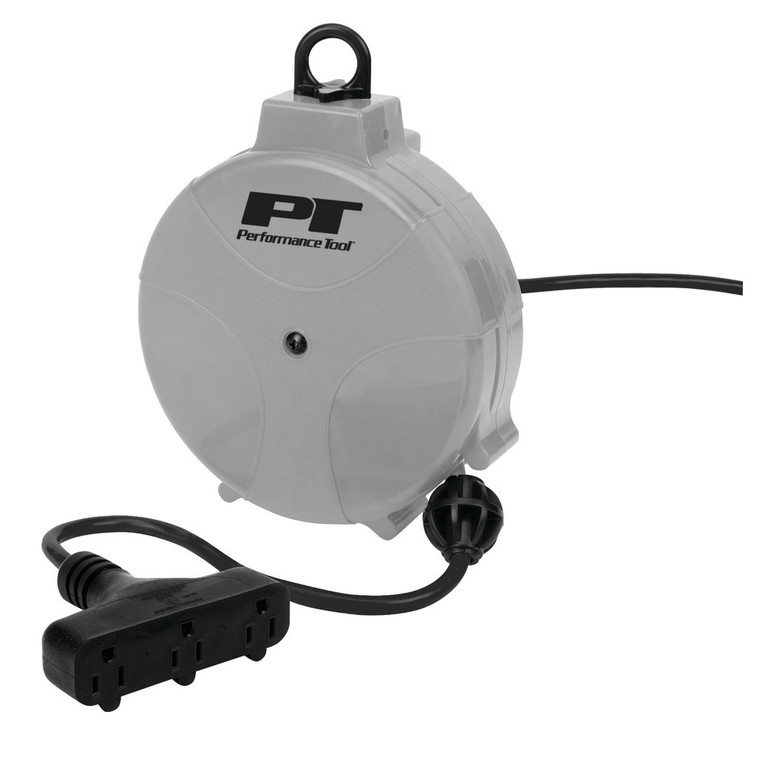 Performance Tool 20' 18ga Retractable Cord Reel