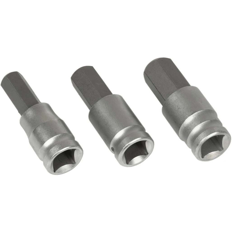 Performance Tool 3/8" Drive Large Metric Hex Bit Socket Set (3 Piece)
