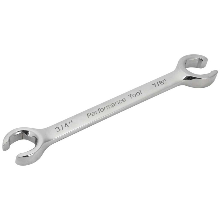 Performance Tool Sae Flare Nut Wrench - 3/4" X 7/8"