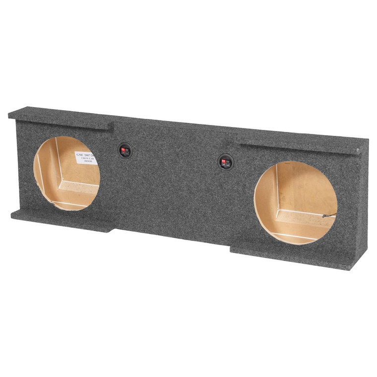 Qpower Gmc/chevy Crew Cab '07-'13 Dual 10" Empty Woofer Box - BQGMC1020074DR