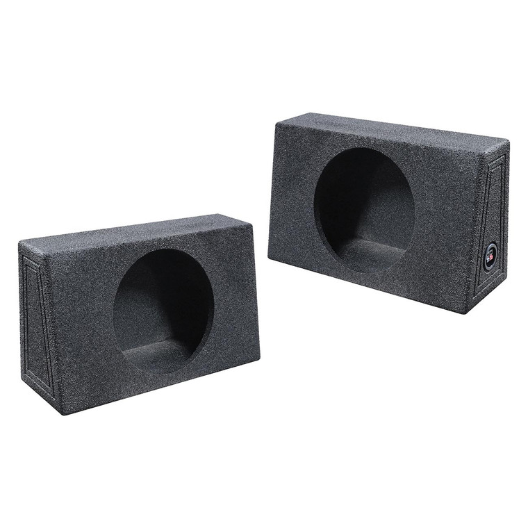 Qpower Qbomb Single 12" Empty Woofer Box Mounts Behind Seat - QBTRUCK112S