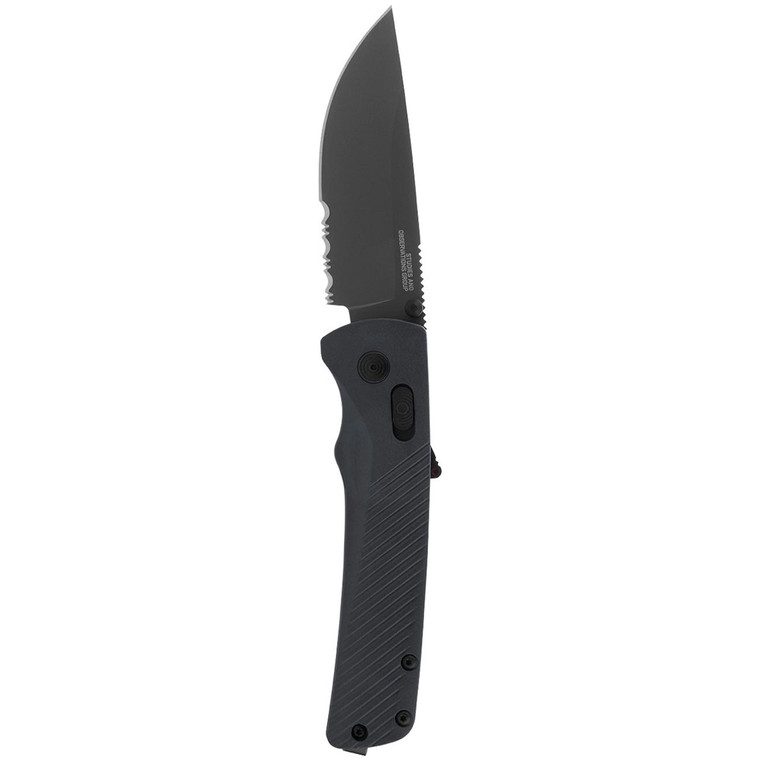 Sog Flash At Partially Serrated 3.45" Folding Pocket Knife (urban Grey) - 11-18-06-41