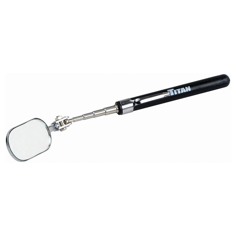 Titan Tool 1 In X 2 In Oval Telescoping Inspection Mirror - 11185