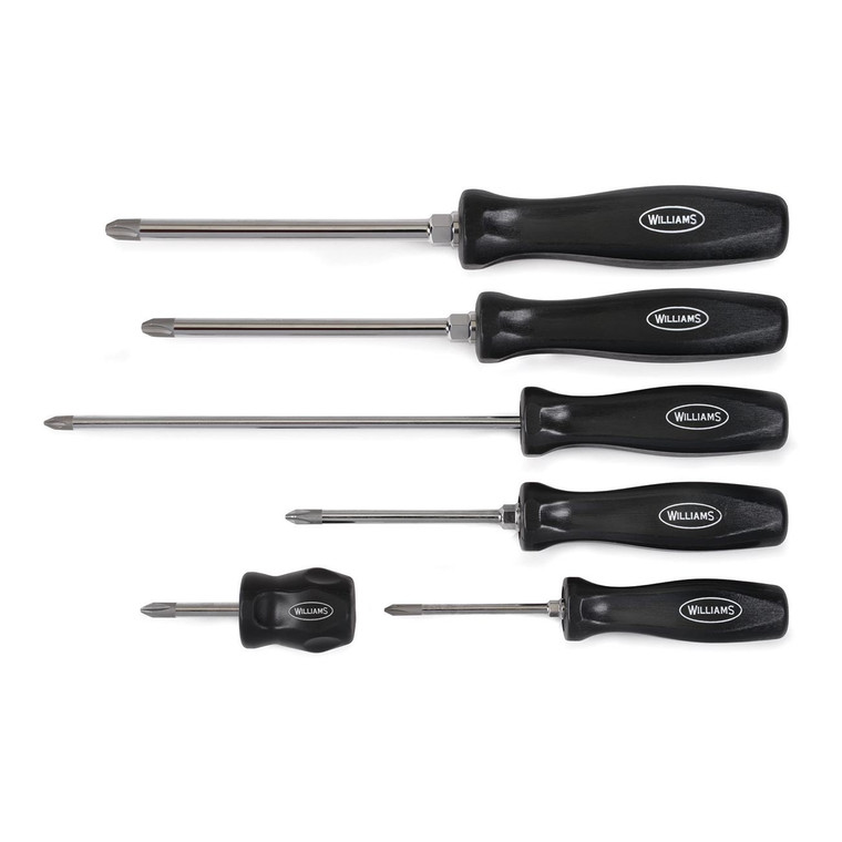 Williams Endurogrip Phillips Screwdriver Set (6 Piece) - 100P-6PD