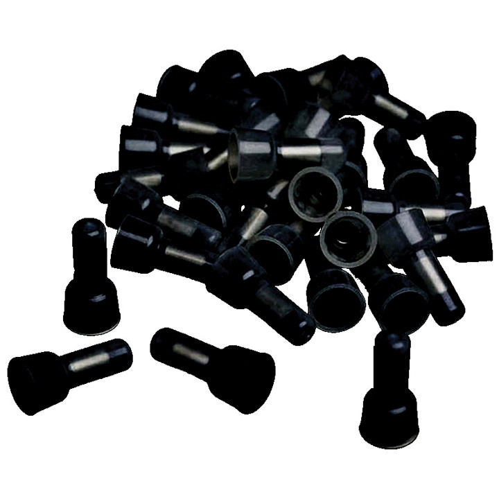 Xscorpion Crimp Caps 14/16ga. - Black (100 Pack) - BCC1614