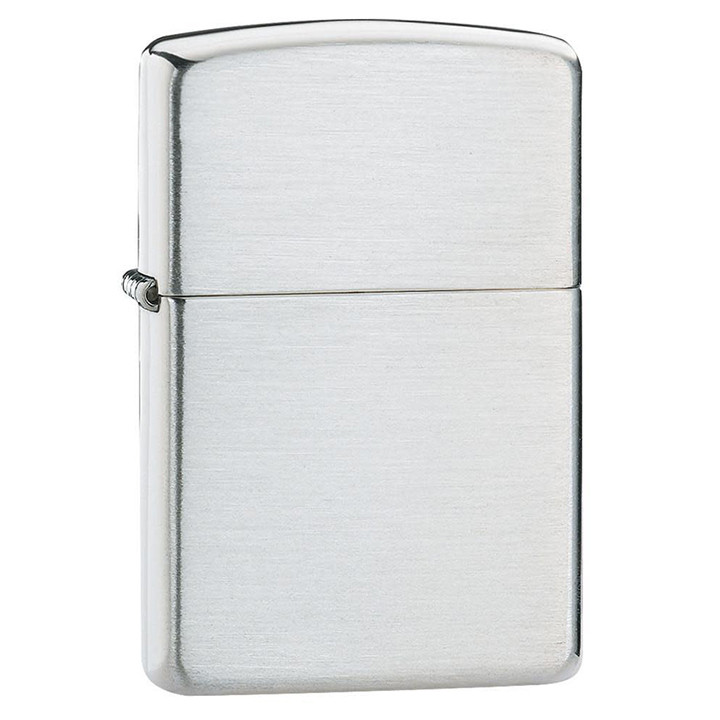 Zippo Windproof Lighter Armor Brushed Sterling Silver - 27