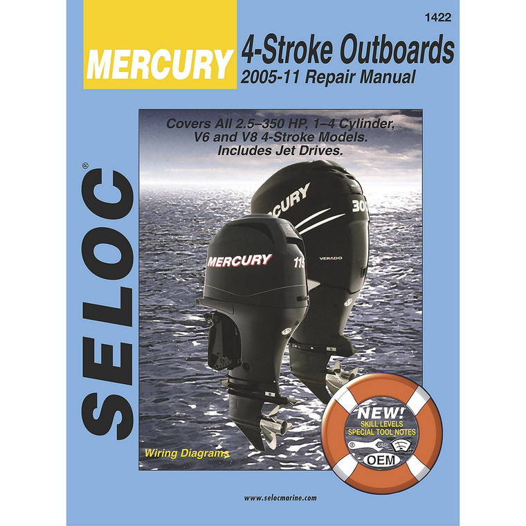 Sierra 01422 Seloc Manual Mercury, 2.5-300 HP, 2005-2011 - 18-01422