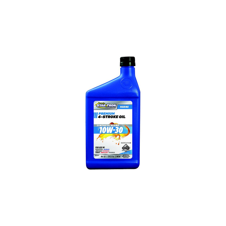 Starbrite 28132 Super Premium Synthetic Blend 4 Stroke Oil ,10W-30, 32 oz. - 028132P