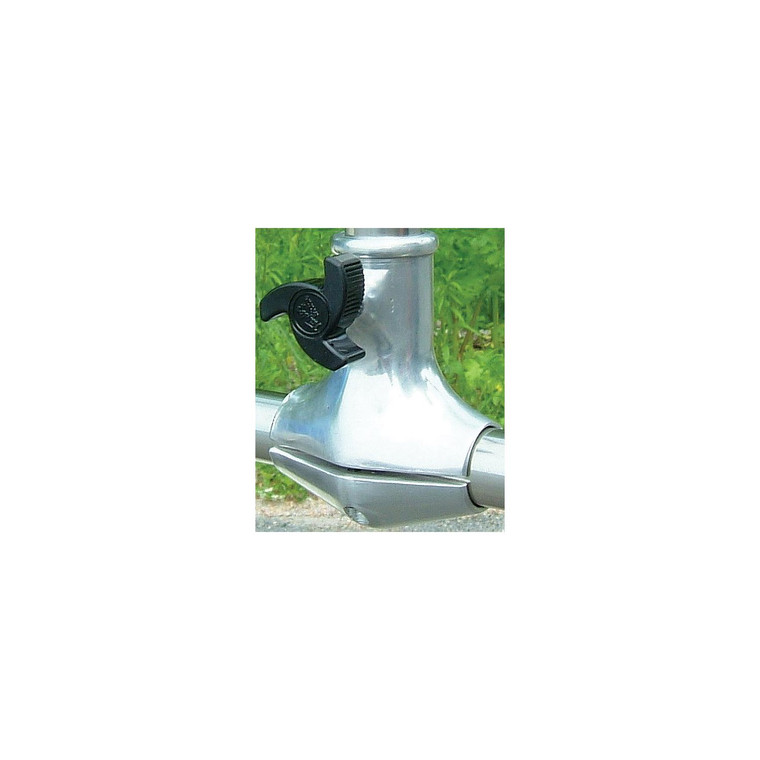 Taylor Stainless Steel Rail Mount Flag Pole Socket For 1" Diameter Flag Poles - 2020109100