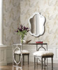 York Y6231201 Antonina Vella Oil & Marble Wallpaper White/Black/Gold