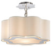 Dimond lighting 1140-018 Villoy 3 Light Drum Pendant In Polished Stainless Steel And Nickel