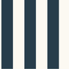 York Wallcoverings SA9174 3 Inches Stripe Wallpaper, Dark Blue / White