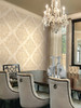 Seabrook wallpaper in Gray, Metallic Gold, Neutrals NE50308