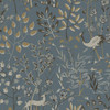 York Wallcoverings LL4786 Urban Aspen Wallpaper Teal, Tan, Cream, Beige, Light Grey, Brown, Silvery Blue