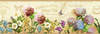 Chesapeake PUR44521B Ellyne Sand Postal Springtime Portrait Wallpaper Border PUR44521B Ellyne Sand Postal Springtime Portrait Wallpaper Border