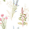 Grace & Gardenia GWN5001 Wildflowers Wallpaper Cream, Pink, Blue, Green