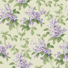 York Wallcoverings EG1216 Cottage Lavender Purple Green Lilacs Floral on Eggshell White