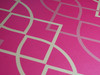 GP190111 Grace & Gardenia - Ovals and Diamonds Premium Peel and Stick Wallpaper Panel 6 Ft High x 26" Wide