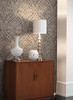 York Wallcoverings Stockbridge Square YW1400 Silken Damask Wallpaper