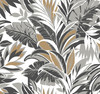 York Wallcoverings CY1567 Palm Silhouette Wallpaper Black / Gold