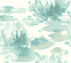 York Wallcoverings NA0525 Water Lily Wallpaper Blue