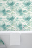 York Wallcoverings NA0525 Water Lily Wallpaper Blue