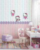 St. James / York Brothers & Sisters IV BT2790 Hello Kitty Stripe Wallpaper, Pink